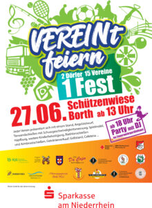 Plakat zum Tag der Vereine in Borth und Wallach 2026